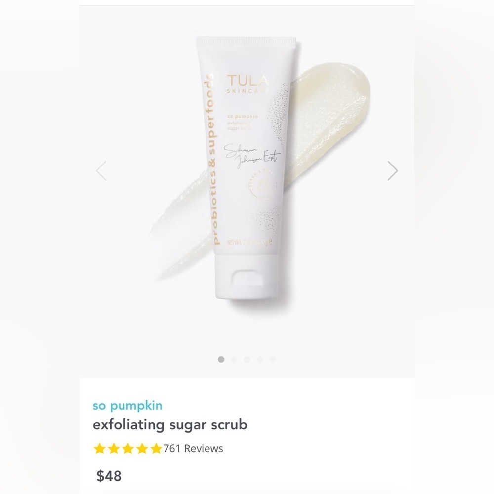 Tula so pumpkin sugar scrub